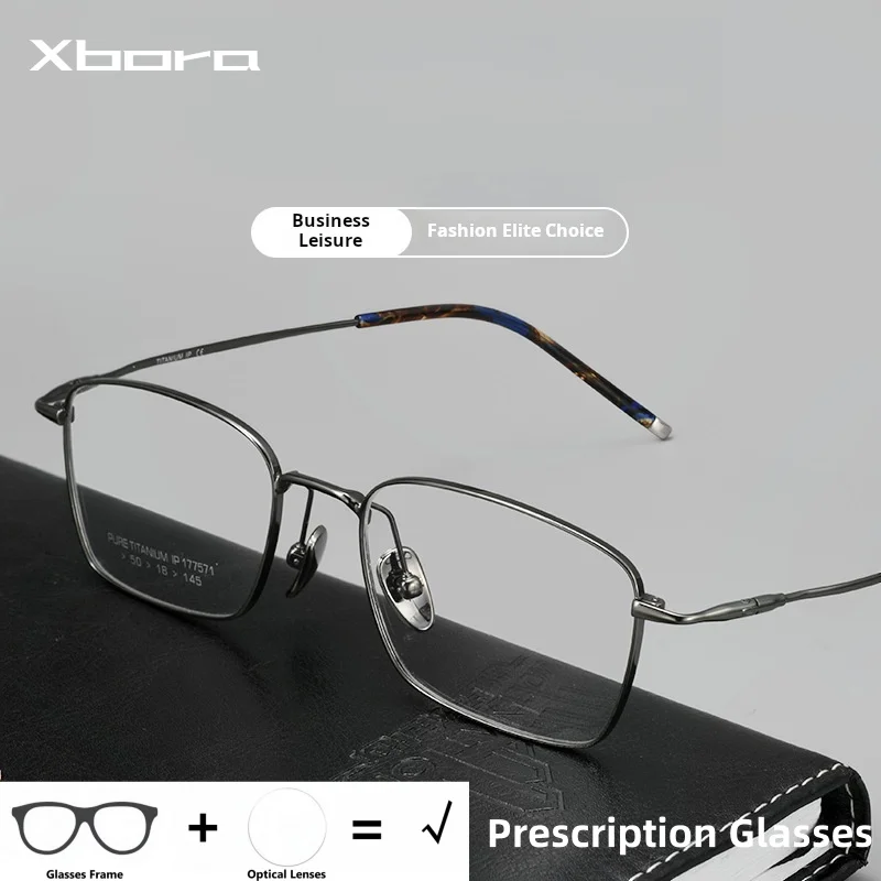 

Men's Women Prescription Glasses Myopia Hyperopia Progressive Optical Eyeglasses Titanium Fashion Retro Square Eyewear 177571