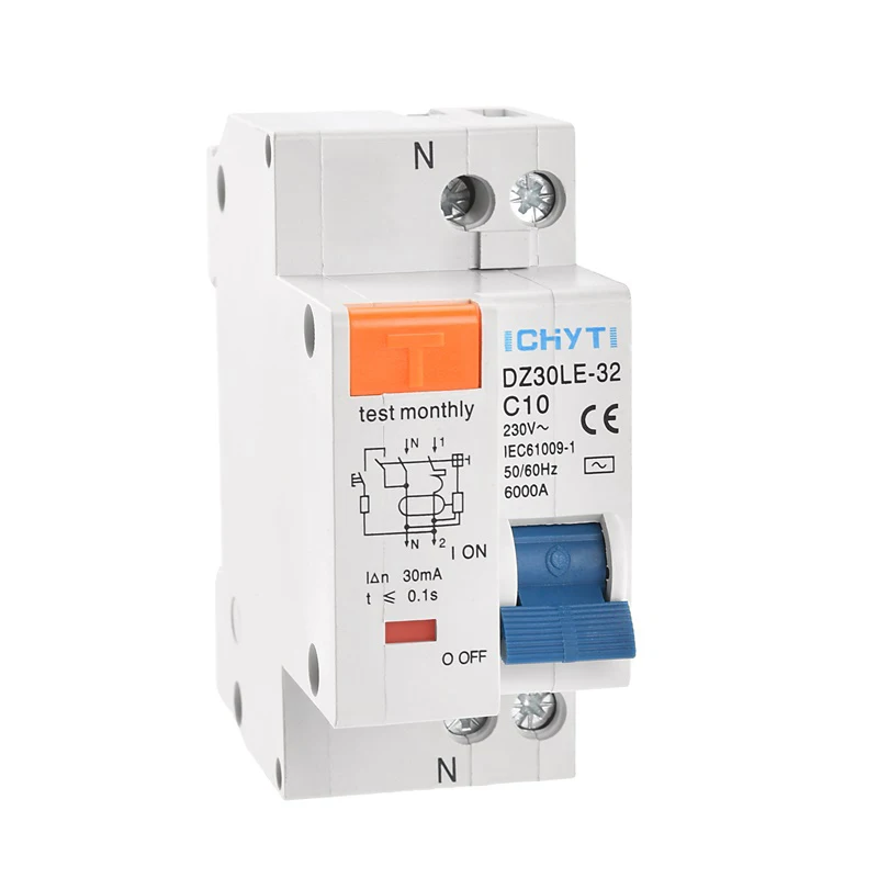 10PCS Professional Sale CHYT Electrical Box 40a 63a Earth Leakage Circuit Breaker