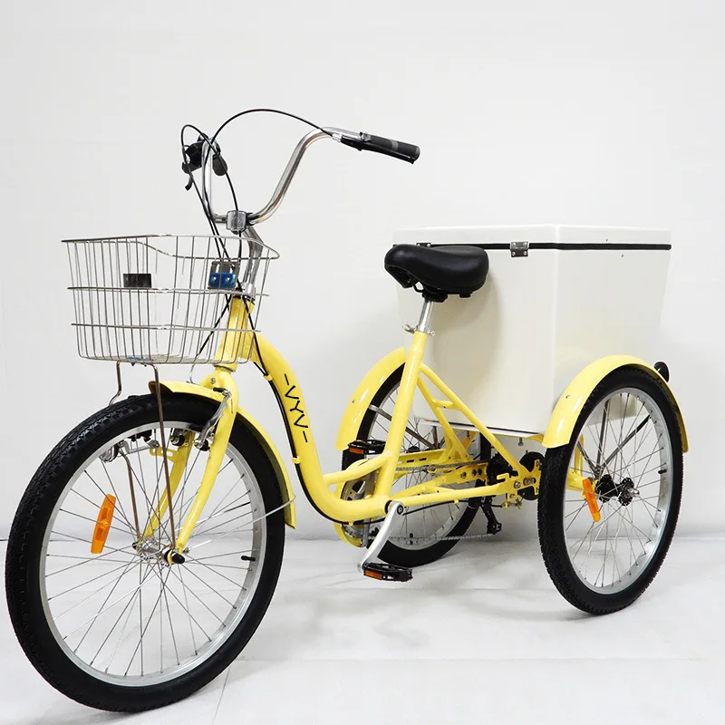 

Adult Pedal Tricycle Maldives Hotel Special Tricycle Anti-rust Aluminum Alloy Tricycle
