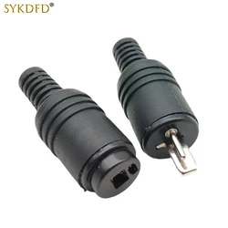 1Pcs 2 Pin DIN Plug  Male/Female Plug Female Socket Speaker and HiFi  Connector Power Audio Lamp Signal Plug Adapters