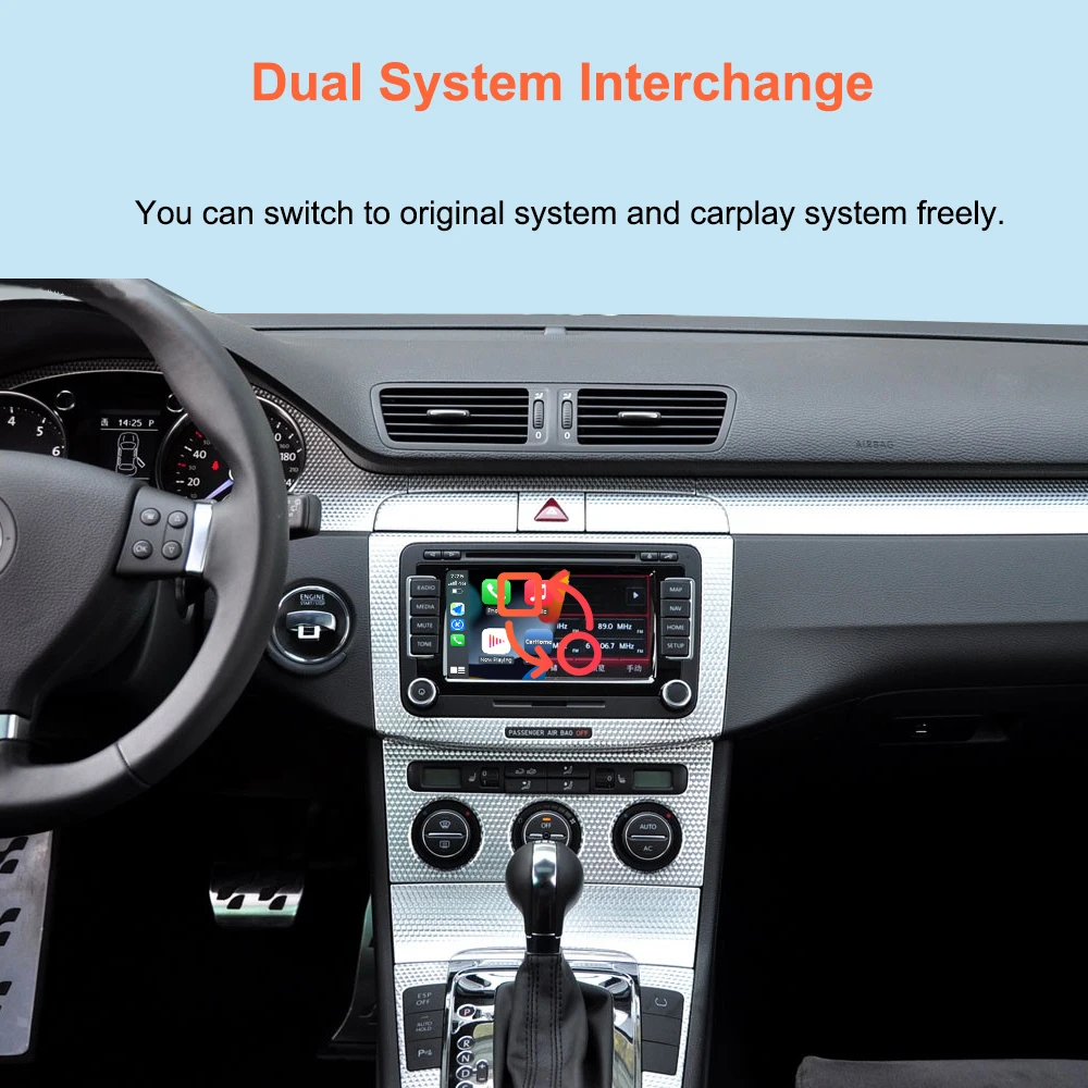 Bonroad Wireless Android Auto Retrofit Car Play Modul für Volkswagen Passat Golf 6 Tiguan Touran Polo RNS510 Serie Mirror Link – Detail 8