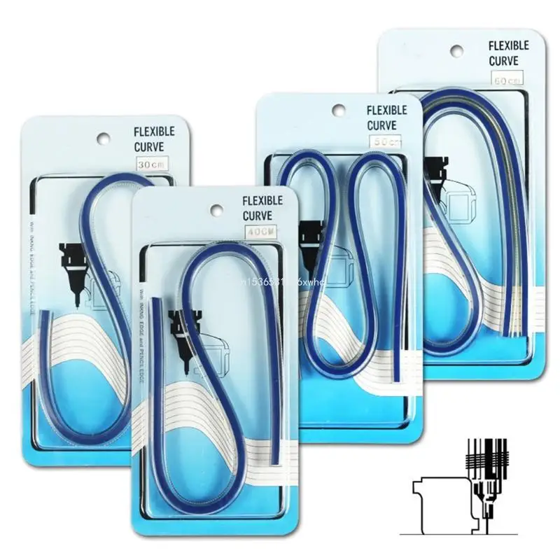 Righello curvo flessibile Dropship Righello curvo per disegnare cucire Righello pieghevole