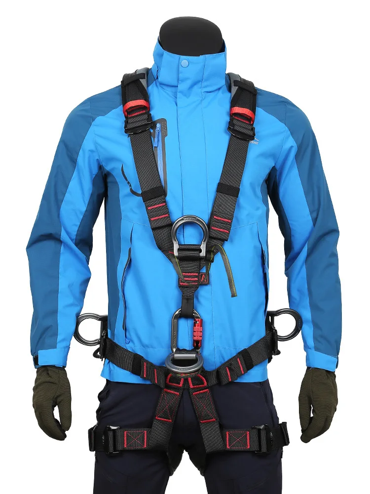 Imagem -03 - Xinda Hua Série Rock Climbing Harness Cinto de Segurança de Corpo Inteiro Anti Fall Removable Gear Five-point Altitude Protection Equipment