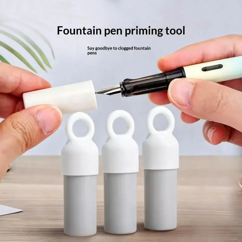 5Pcs Fountain Pen Lubricator Anti Dry Ink Blockage Cleaner No Wash Pen Maintenance Tool School Stationery Supplies