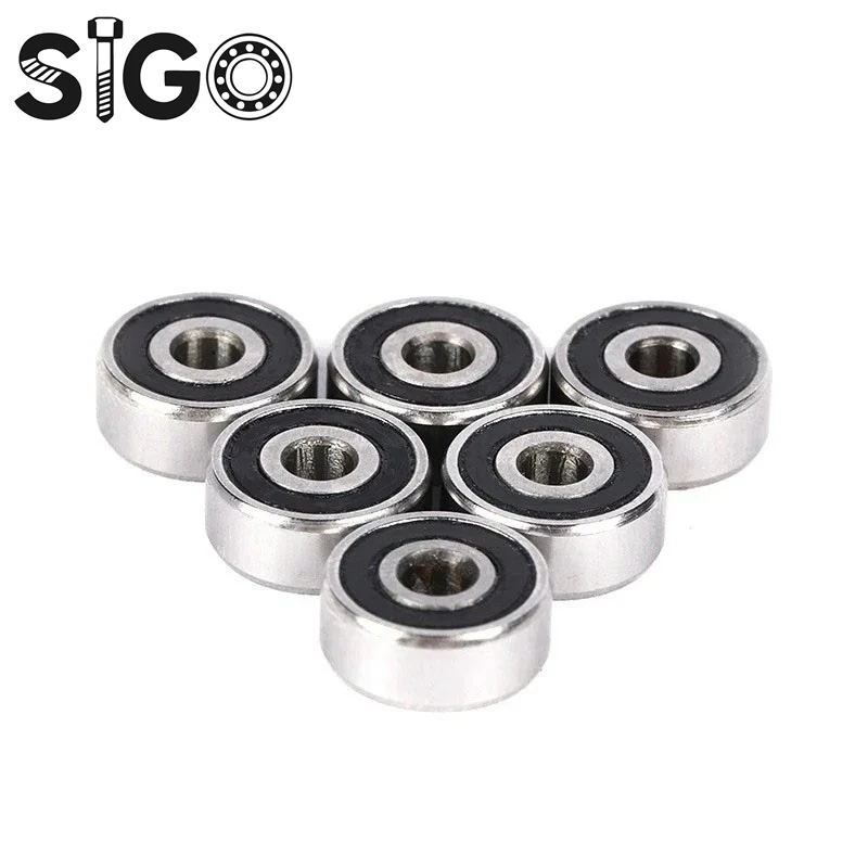 2Pcs S608 2RS Stainless Steel Ball Bearing ABEC-9 8x22x7 Mm Deep Groove Rubber Sealed Ball Bearings