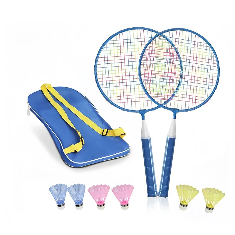 1 Pair Badminton Rackets for Children Lightweight Kids Badminton Racket Ball Set for Beginner Players Sports Family Game