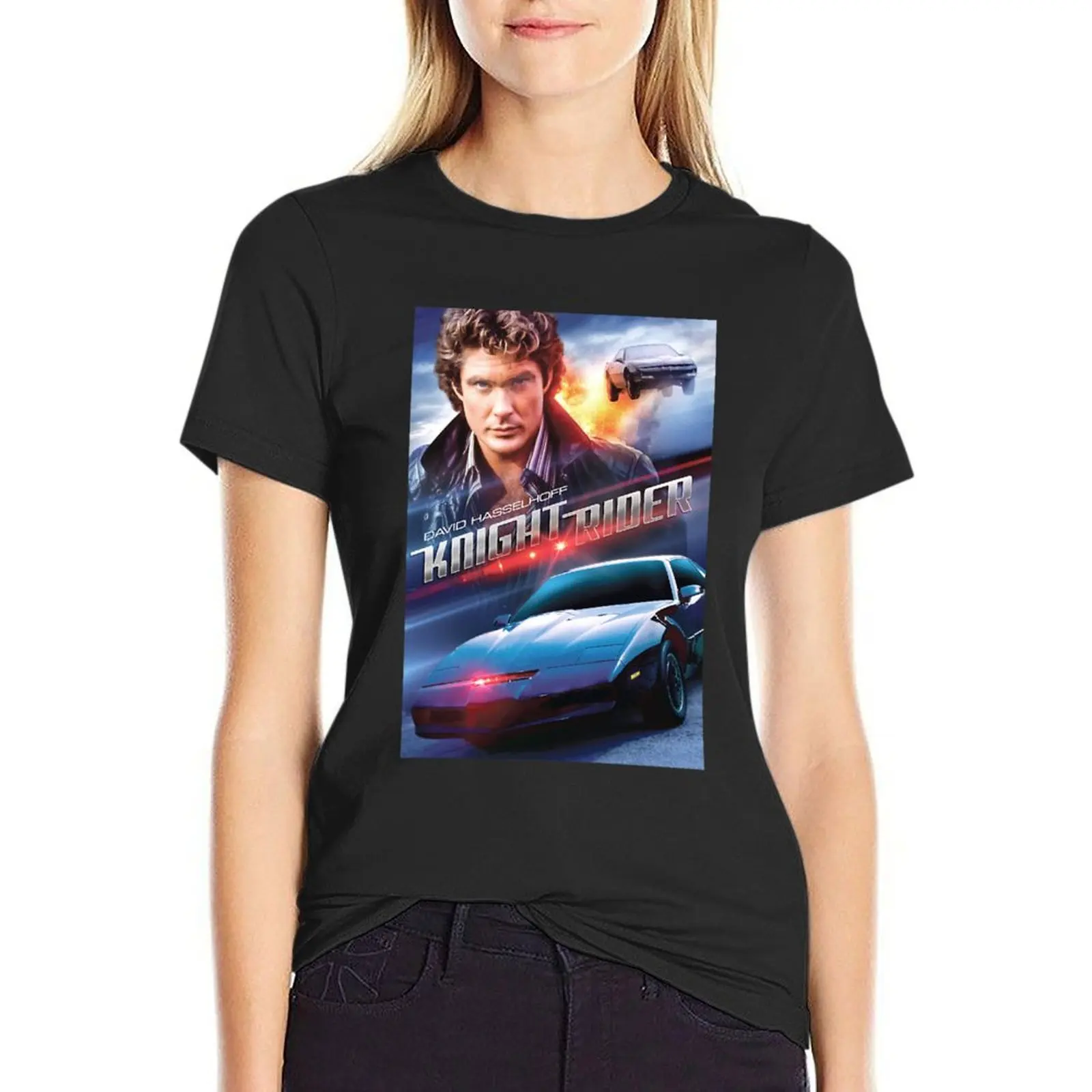 

THE FANTASTIC CAR - KNIGHT RIDER T-Shirt female shirts graphic tees graphics korean Women's clothes