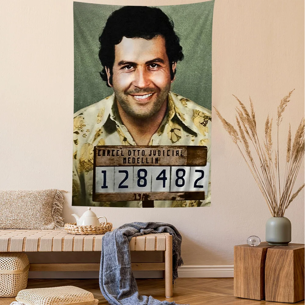 Narcos TV Series Pablo Escobar Hippie Wall Hanging Tapestries Bohemian Wall Tapestries Mandala INS Home Decor