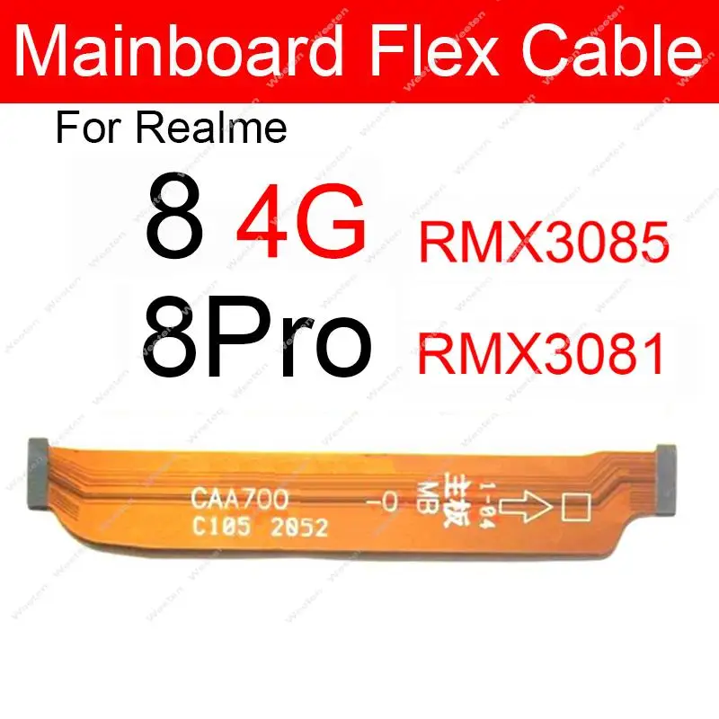 For Realme 3 5 6 7 8 Pro 5G 3i 5i 5S 6i 7i Mainboard Flex Cable LCD Motherboard Connector Flex Ribbon Repair Parts