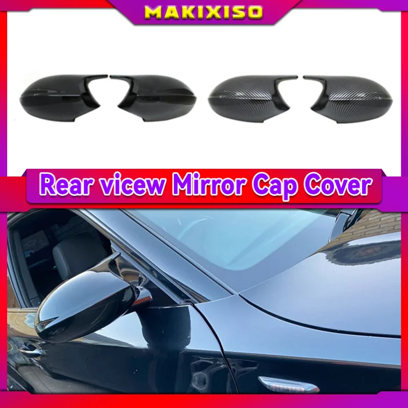 E90 E91 Black M3 Style Cover E81 E82 E87 E88 for BMW 1 3 Series E92 E93 Carbon Fiber M Look Rear Mirror Cap Car Accessories