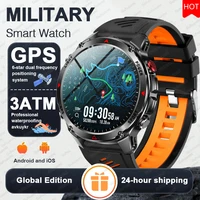 2025 nuevo mapa GPS navegación reloj inteligente hombres mujeres pantalla Amoled 3ATM impermeable deporte SmartWatch brújula NFC BT llamada relojes hombres