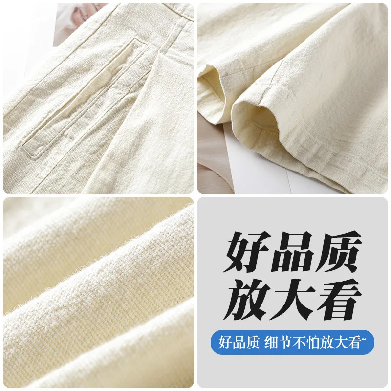 شورت صيفي رقيق كاجوال للنساء، شورت مرن بسيط للتخسيس مريح ومتعدد الاستخدامات بأربعة أرباع #4