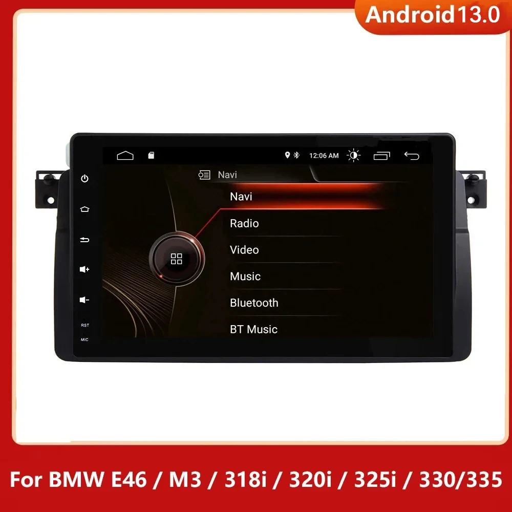 Android 13.0 Auto Car Stereo for BMW E46 M3 318/320/325/330/335 Car GPS Navigation Stereo Radio Multimedia NO DIN BT WIFI