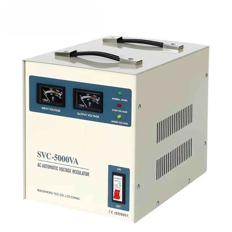 2025 Hot Sale Good Price 1KVA 1.5KVA 2KVA 3KVA  Electric Power Full Automatic Single-Phase Voltage Stabilizer Copper 220V