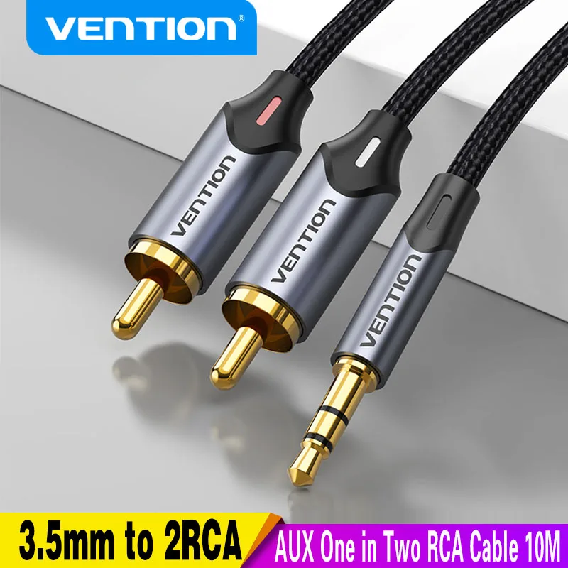 

Vention RCA Cable 3.5mm to 2RCA Splitter RCA Jack 3.5 Cable RCA Audio Cable for Smartphone Amplifier Home Theater AUX Cable RCA