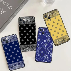 Bandana Paisley Pattern Funda For iPhone 15 16 13 12 Mini 11 14 Pro Max 7 8 Plus X XR XS Max Phone Case
