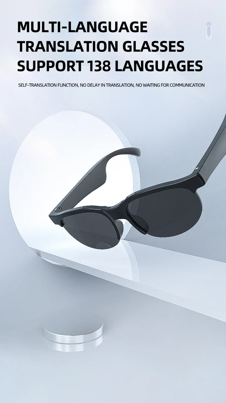 Lenovo 8K Kamera AI Smart-Brille 2400MP 2027 NEU Video Foto Bluetooth Konversation Übersetzung Aufnahme Musik Smart-Sonnenbrille – Detail 1