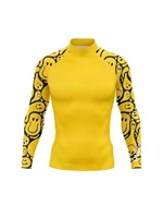 Camisas de surf de manga larga Rashguard para hombre, protector solar, tela de Lycra, sudadera de Surf suave, traje de baño con protección UV