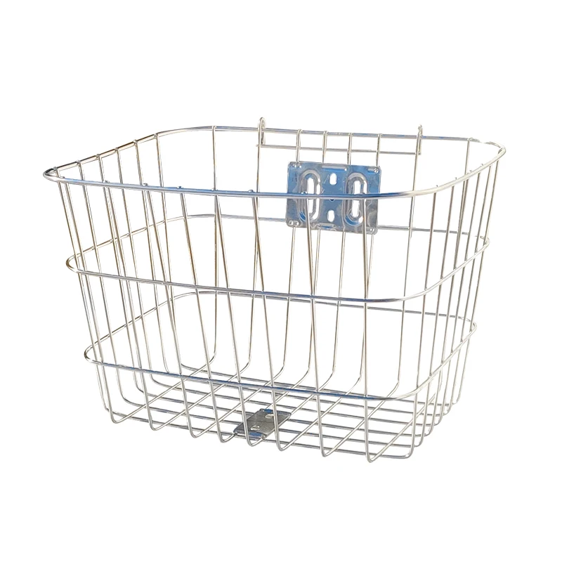 Manufacturers wholesale and retail large capacity stainless steel basket bicycle basket