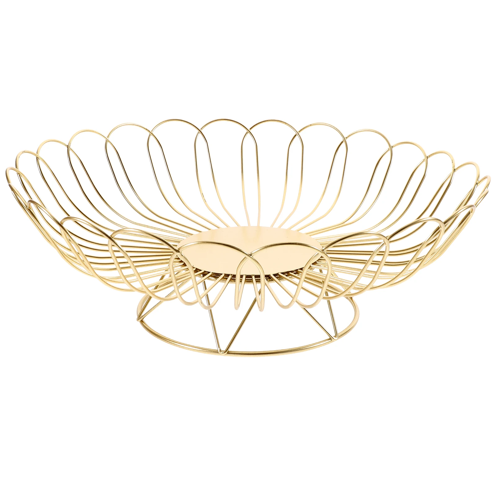 

Hollow Iron Basket for Snack Storage Large Size Wire Fruit Vegetable Kitchen Home Hotel Decor Metal Container Storage Solution