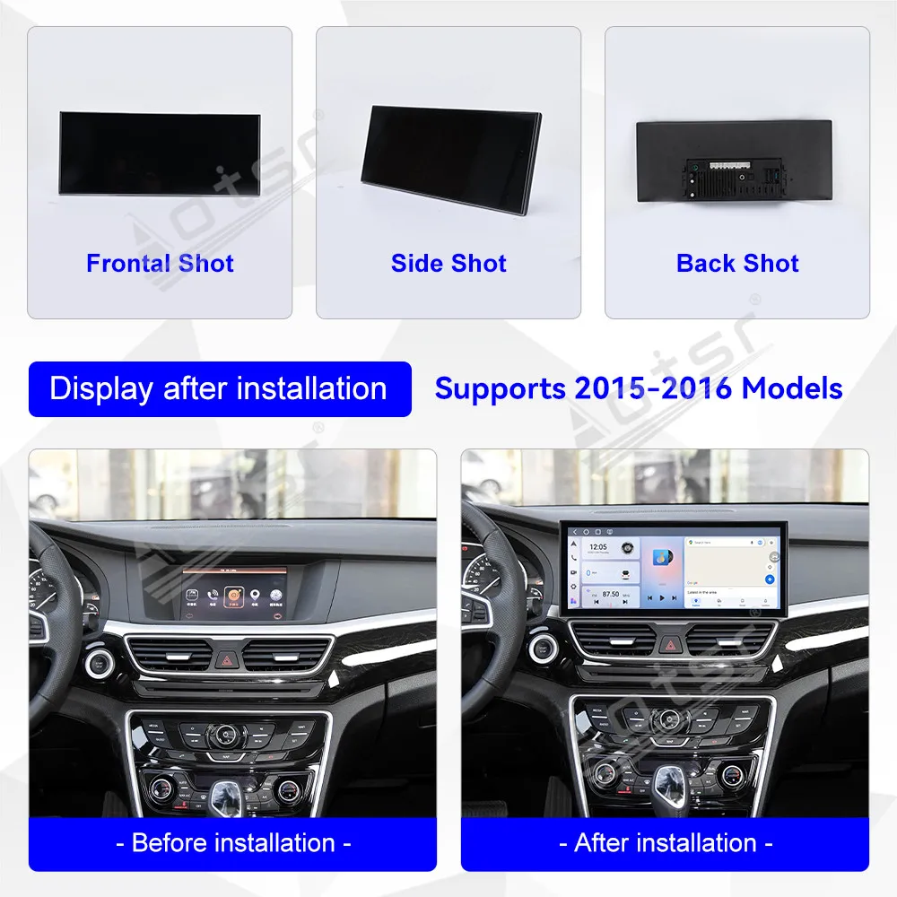For Geely Borui 2015-2016 15.8 Inch In-Dash Multimedia Touchscreen Car Radio GPS Nav Carplay Android Auto Plug & Play Upgrade
