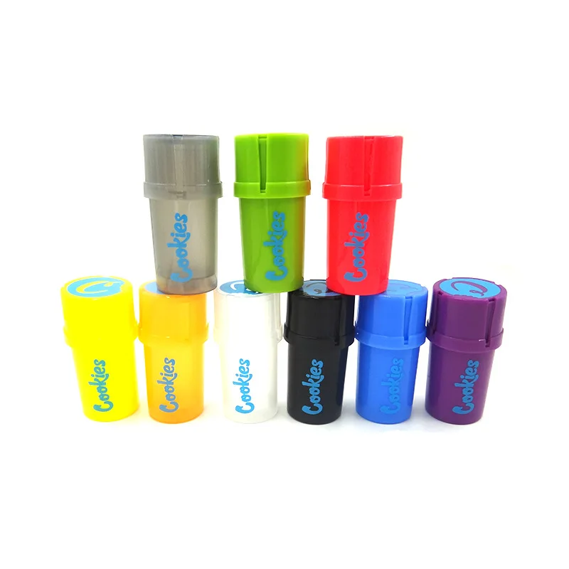 Herb Storage Container and Grinder Plastic Tobacco Grinder 75ML Smoking Accessories Detachable Water proof Smell proof