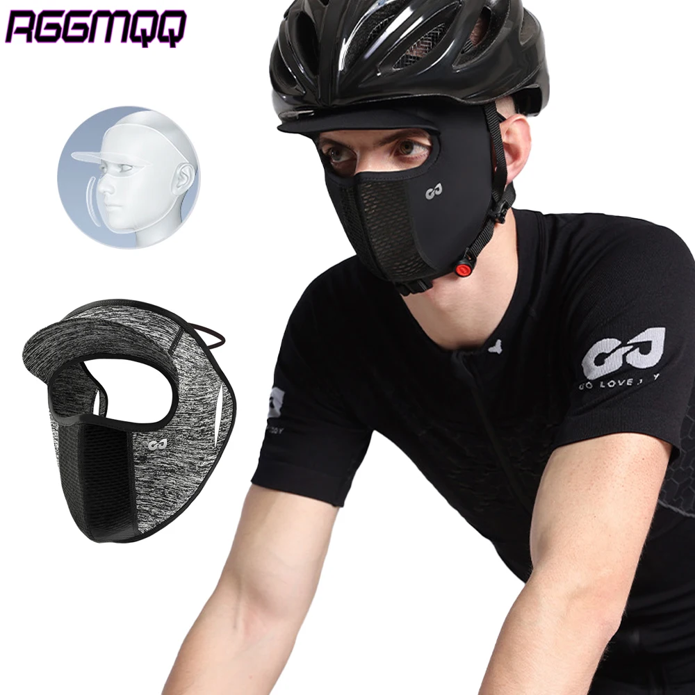 

1PC Women's UV Protection Ice Silk Face Mask Sun Hat, Breathable Summer Ponytail Sunshade Cap, Lightweight for Outdoor Travel