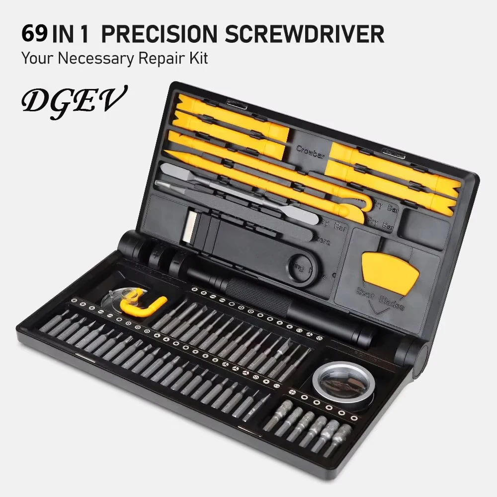 DGEV Precision screwdriver set notebook repair mobile iPhone repair tool, PC and glasses, gift Precision screwdriver set