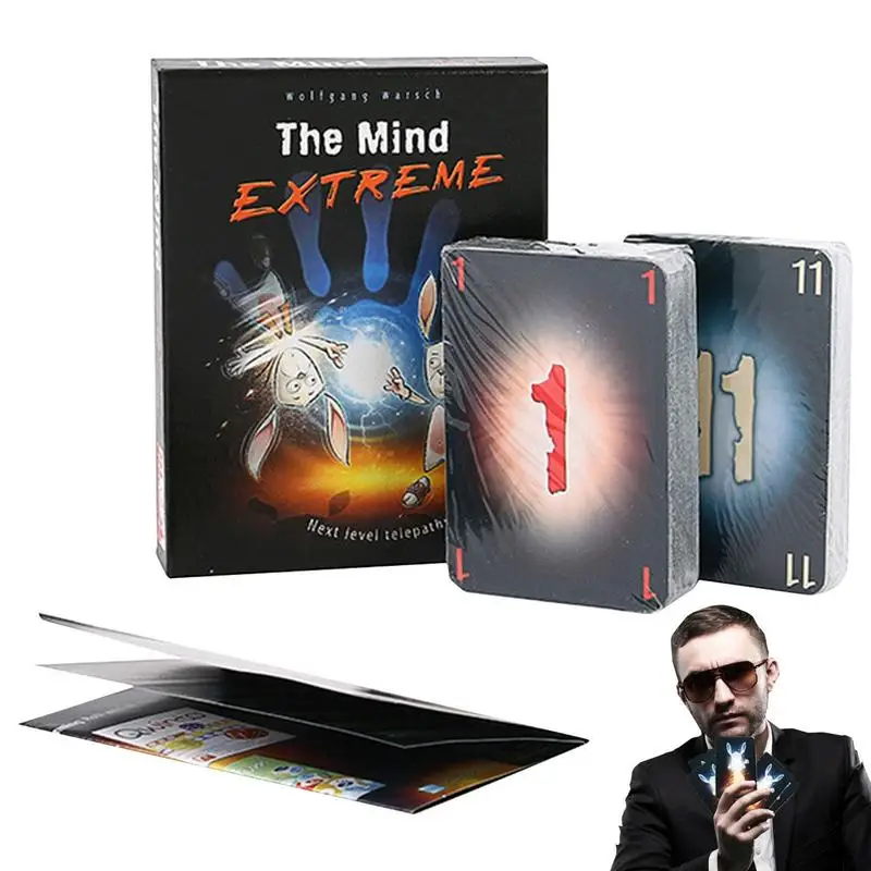 

The Mind Board Games 2-4 Players Team Experience Strategy Playing Cards Game For Kids Adults Gifts Home Party Fun Entertainment