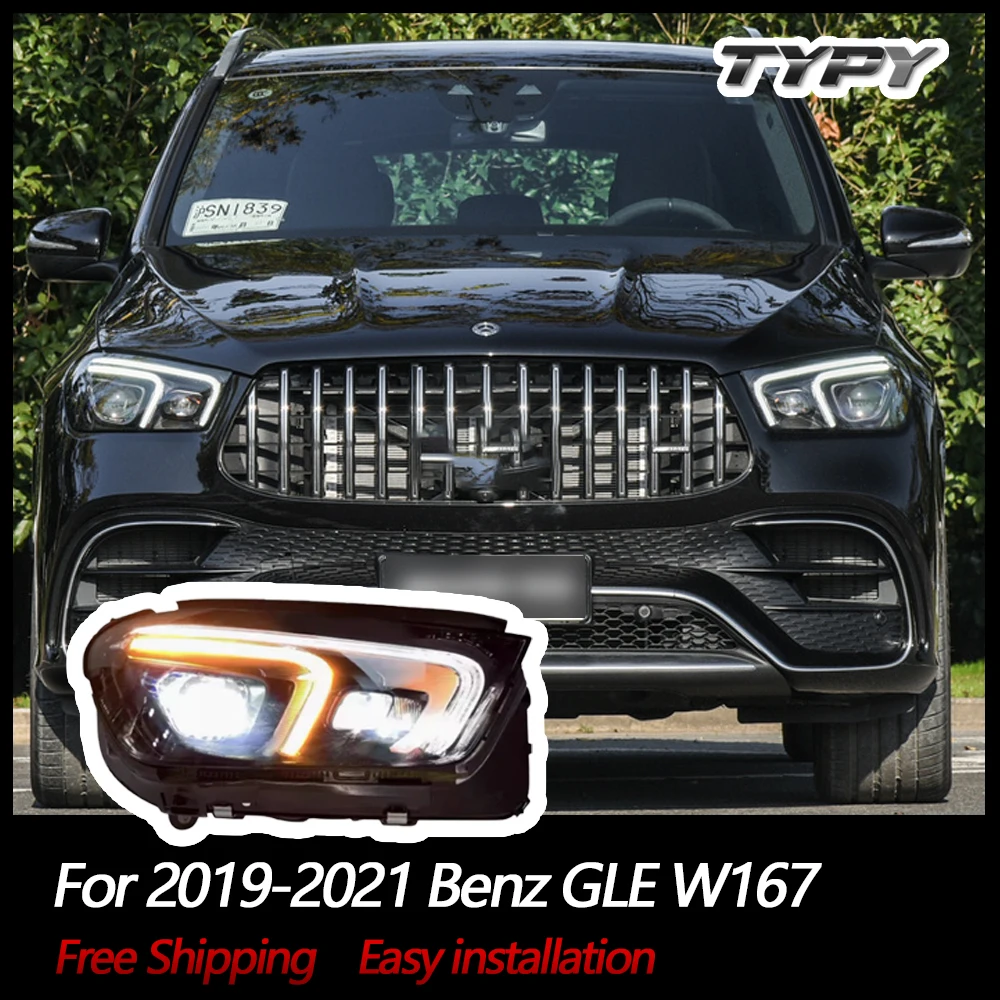 

Новая лампа для освещения Benz GLE W167 2019-2021, дневные ходовые огни с указателями поворота