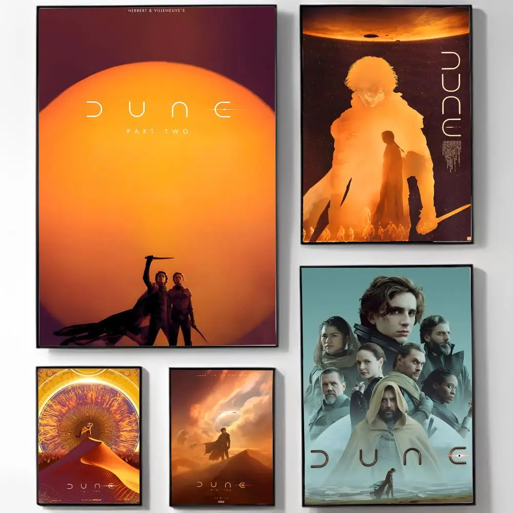 novel scifi D-Dune Poster High-definition Art Sticker Self Adhesive Waterproof Home Decoration