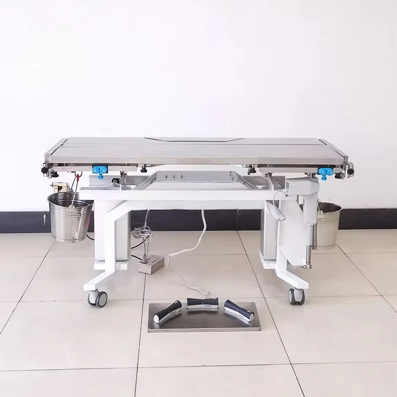 OfficAT V-Tabletop Pet Operating Table Electric Lifting Veterinary Operating Table Tilting Stainless Steel Veterinary Equipment