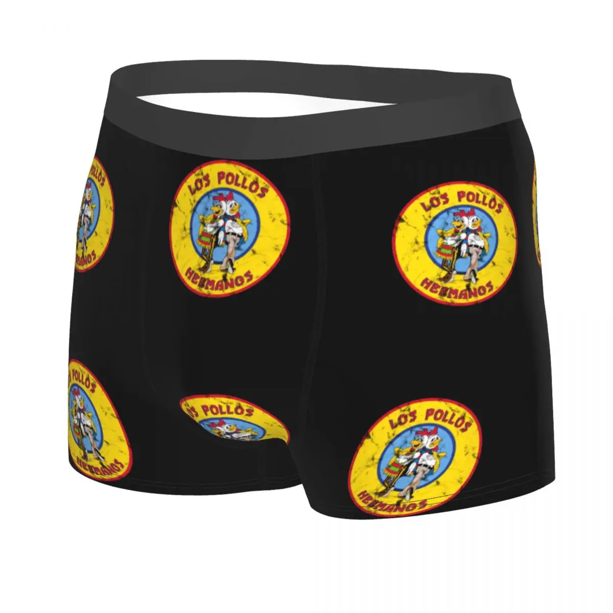 Distressed Breaking Bad Boxer Shorts Men 3D Printed Los Pollos Hermanos Bullseye Underwear Panties Briefs Breathable Underpants