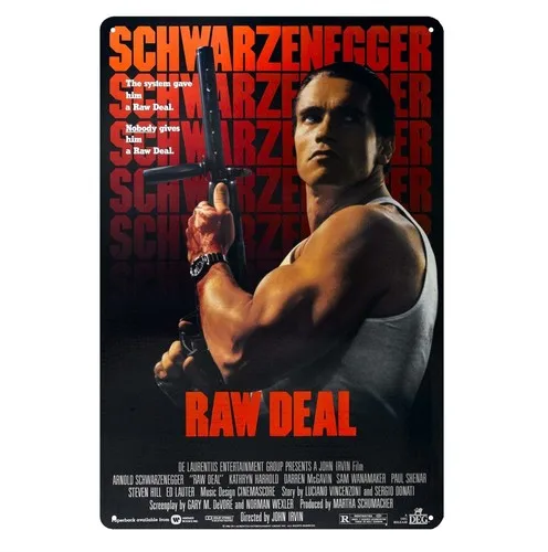 Deal arnold schwarzenegger Movie Metal Poster Tin Sign 20x30cm-aluminum