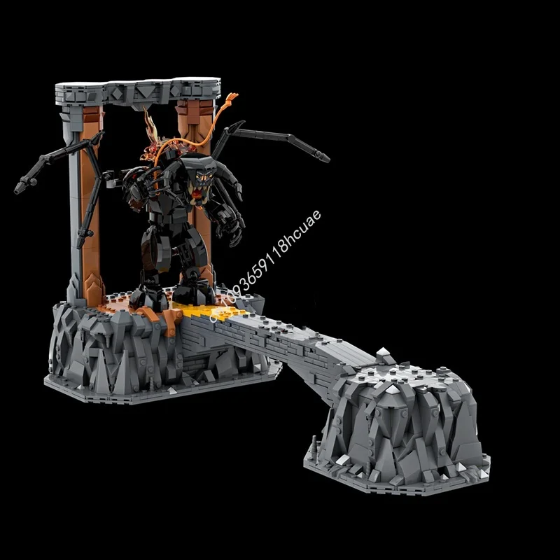 

1862pcs MOC The Balrog V S Gandalf Grey Hobbit And Model Building Blocks Assemble DIY Idea Kids Christmas Gifts Toy Birthday