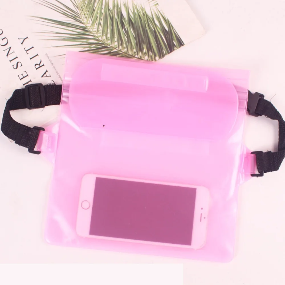 Portable Water-Sprinkling Festival Waist Bag Simple Fashion Phone Case Transparent Touchable Screen Shoulder Bag Storage