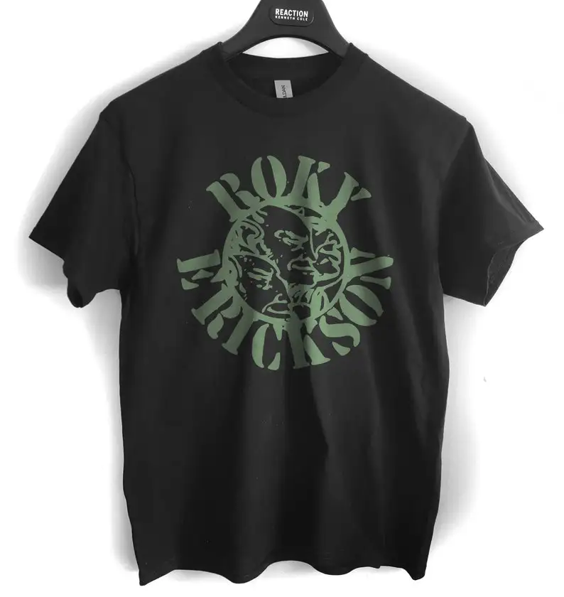 Roky Erickson T shirt screen print short sleeve shirt cotton