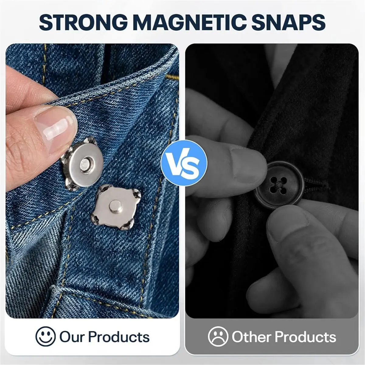 30 Sets Magnetic Snap Buttons, 0.55 Inch 14mm Strong Fasteners for Purses, Bags, Clothing, Sewing DIY Crafts