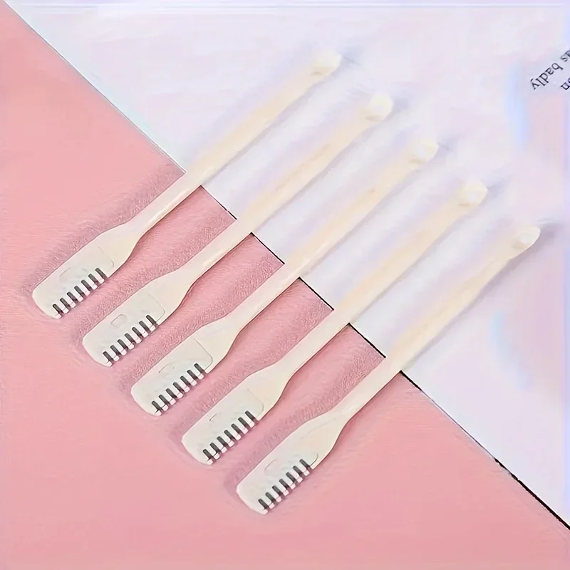 3/6pcs Gentle Painless Nose Hair Trimmer Set for Men Women Portable 360° Rotating Dual Head Skin-Safe Facial Hair Tool