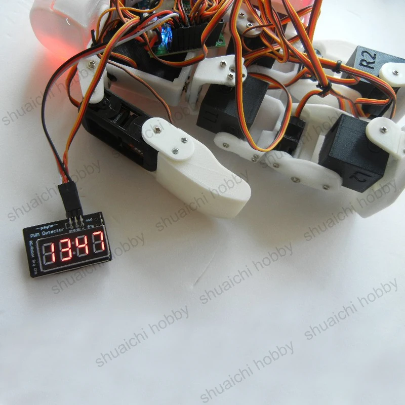 Servo Signal Display Detector, PWM Tester, pulso freqüência Displayer, controlador de voo, depuração ferramenta, receptor, RC Robot, 1 conjunto