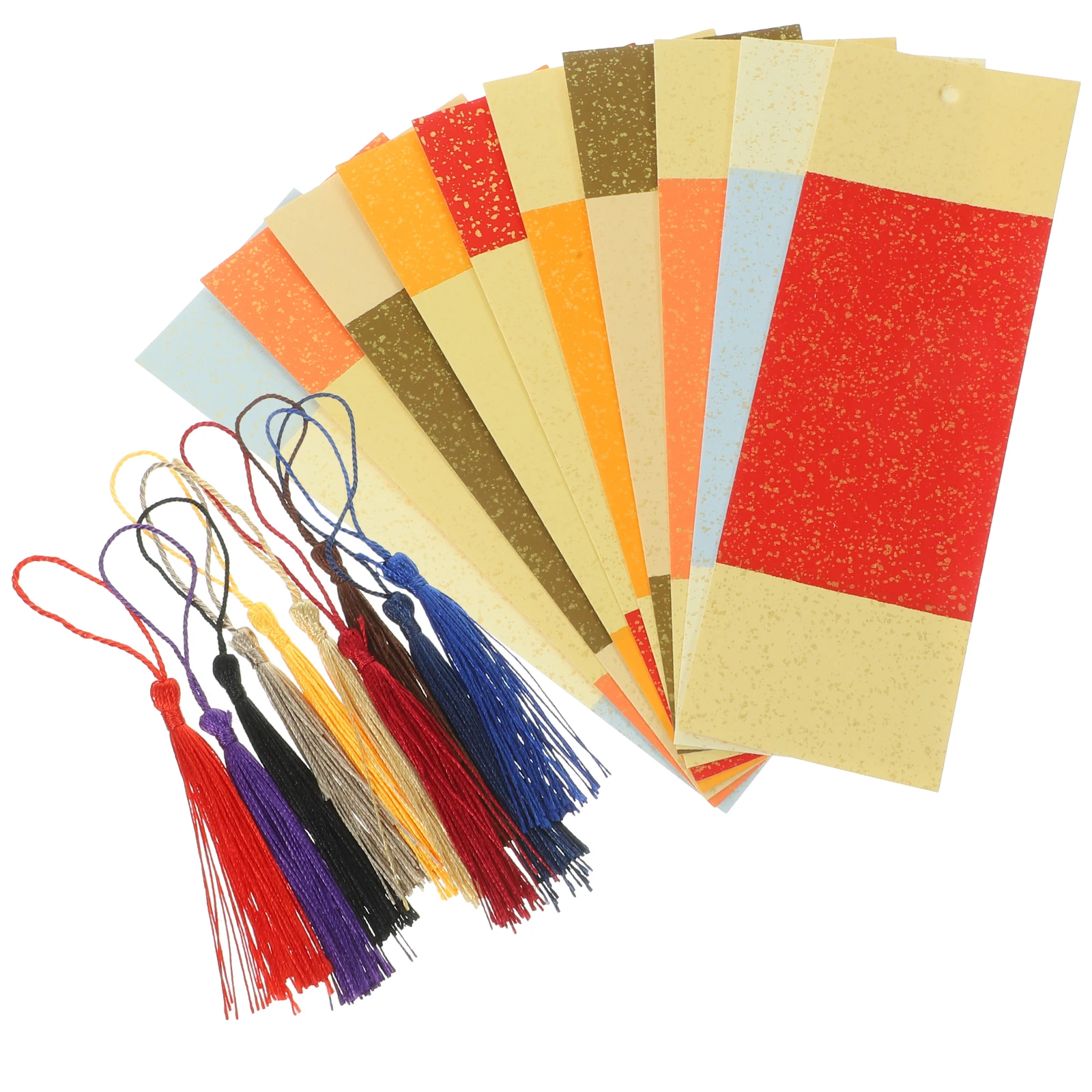 

20 Pcs Blank Bookmark Bookmarks Children Manual with Tassel Cotton Thread