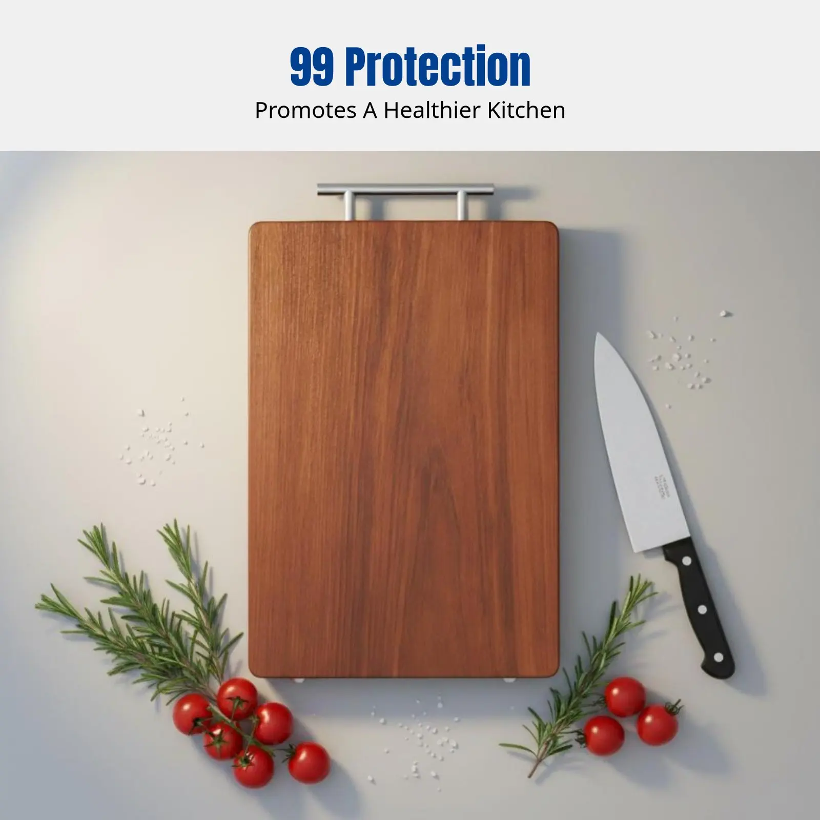 

Hardwood Chopping Board, Black Ironwood Antibacterial Thick Cutting Board, Spore-Resistant Kitchen Board for Home