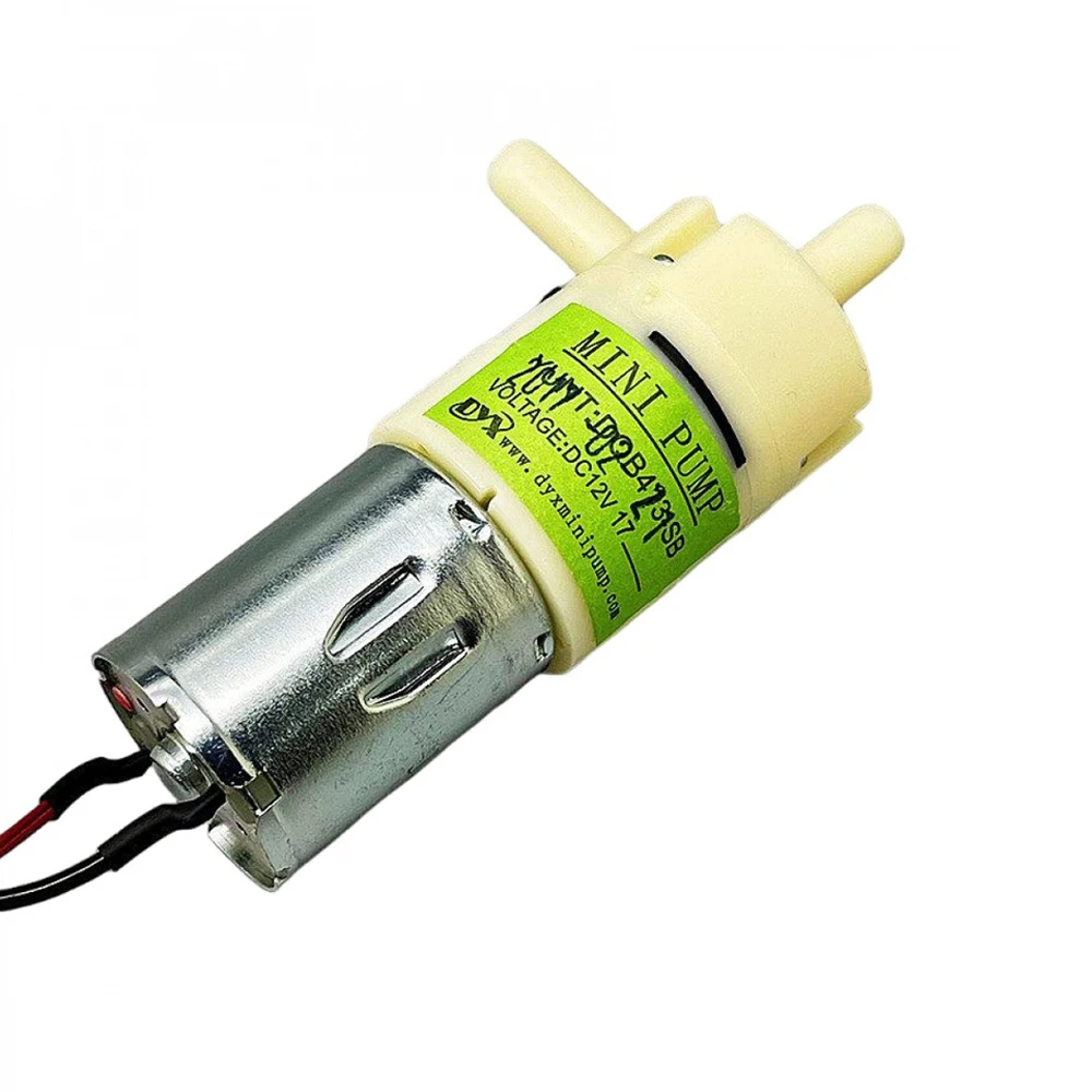 

Mini 370 Self Priming Diaphragm Pump DC12V Carbon Brush Water Pump for Water Dispenser 900ml/min fit 6x8mm Hose with 45cm Cable