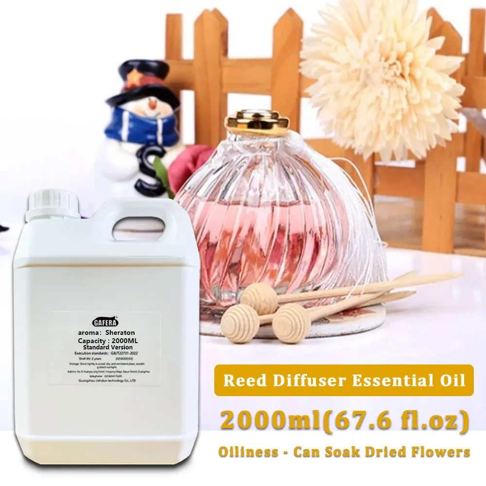 GAFERA 2000ml (67.6 fl.oz) Sheraton Fragrant Diffuser Supplements Essential Oils - For Reed Diffuser & Fireless Aroma Diffuser