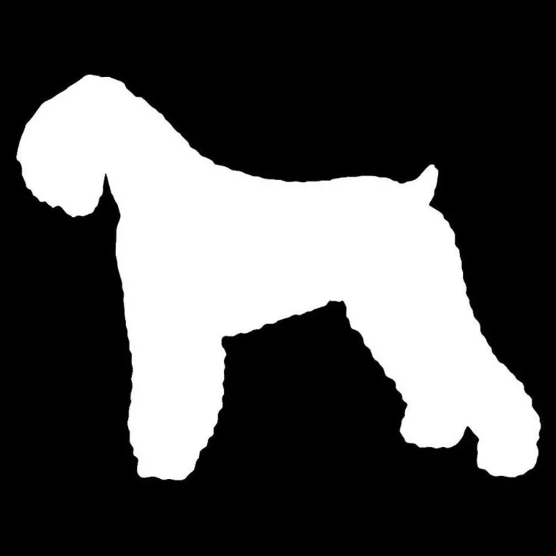 Car Sticker Russian Terrier Dog PVC Car Decoration Accessories Sticker Creative Waterproof Sunscreen Black/White,17cm*13cm