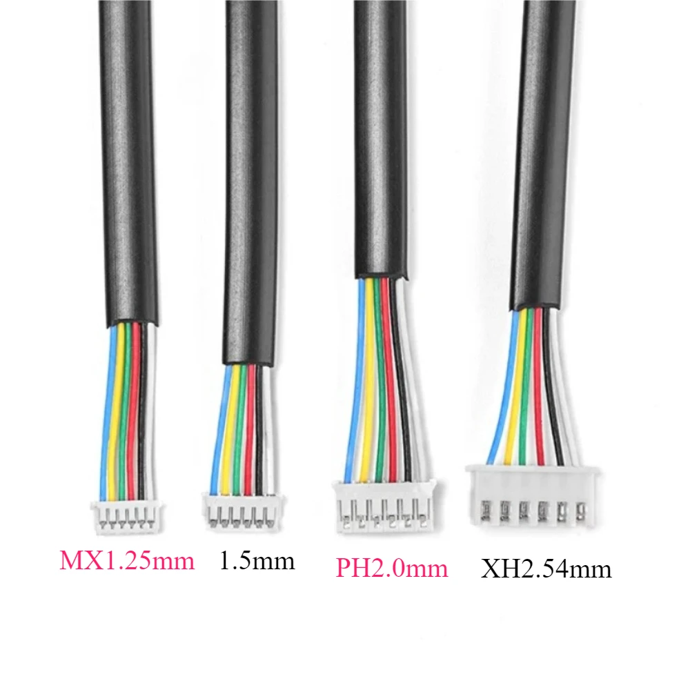 RJ12 Cable 6P6C To XH2.54/PH2.0/1.5/MX1.25mm 6P Modular Plug 6 Cores RJ45 Ethernet Connection Cable Adapter Length 15/35/60CM