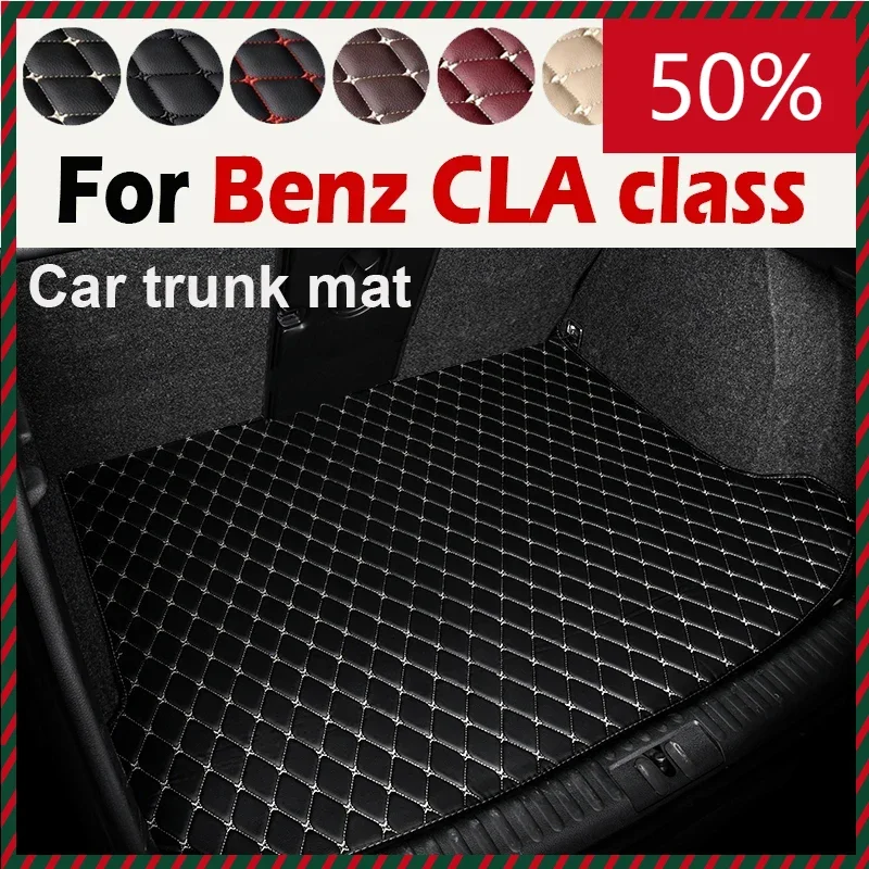 Car trunk mat for Benz CLA class C117 sedan 2013 2014 2015 2016 2017 2018 2019 cargo liner carpet interior accessories cover