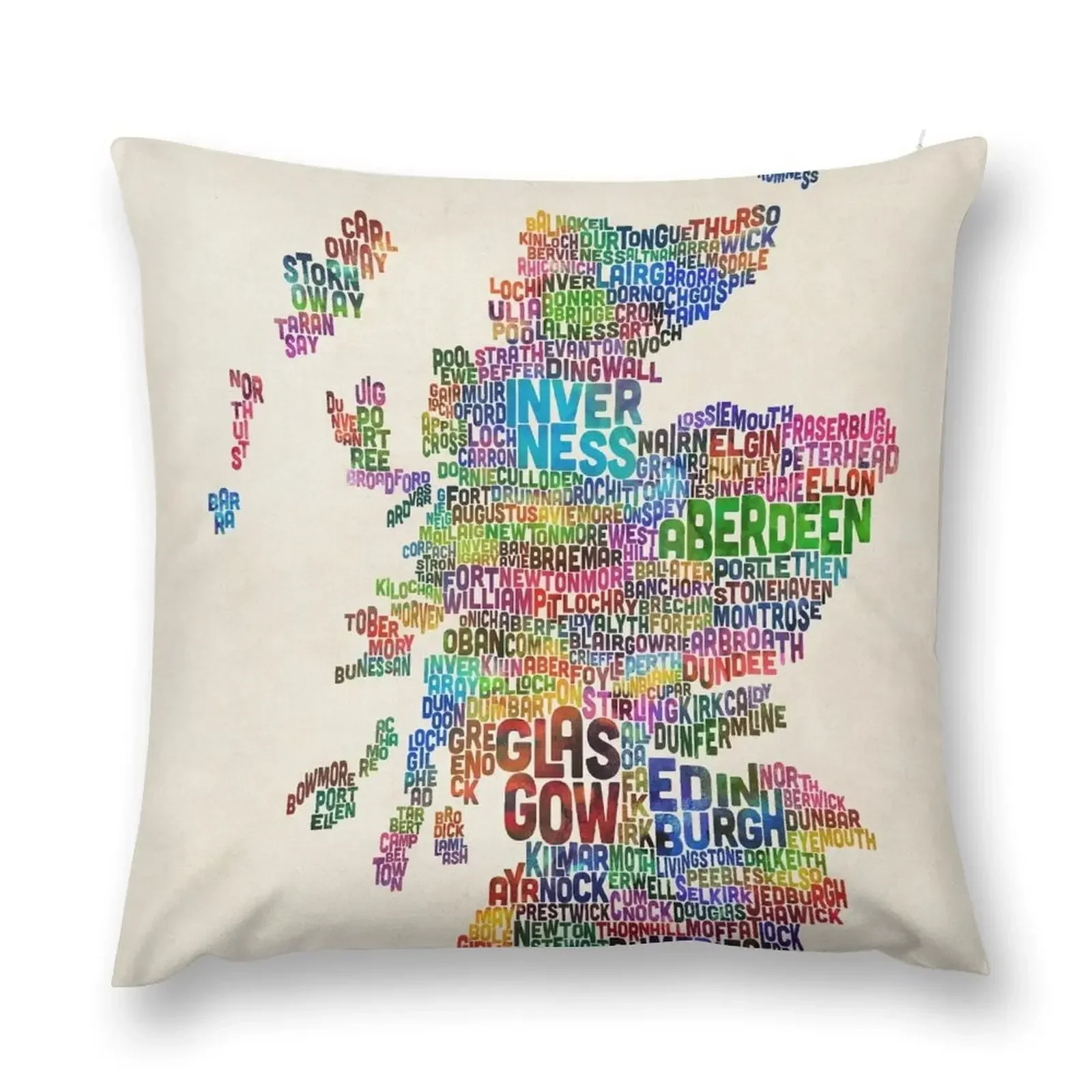 

Scotland Typography Text Map Throw Pillow Cushions For Children Sofa Cushion Decorative Sofa Cushion Cushion Cover Set pillow