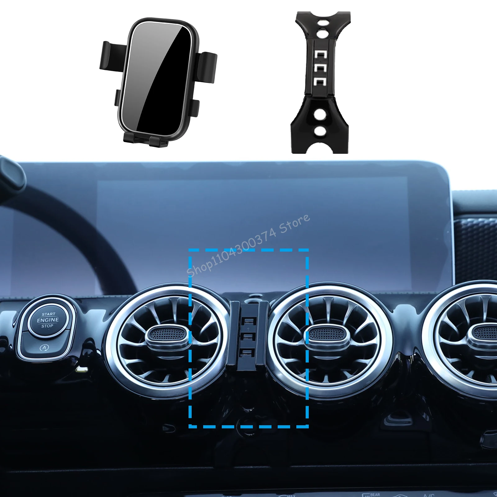 

Car Mobile Phone Holder for Mercedes-Benz A-Class 2019-2022 W177 GPS Bracket Navigation Stand Auto Accessories