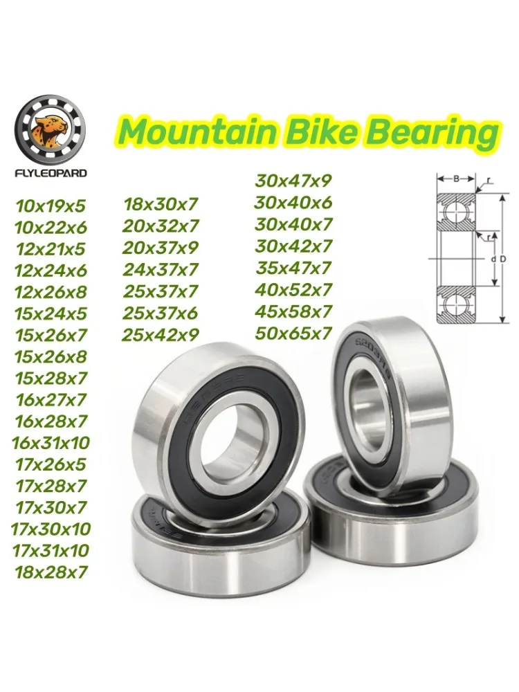 AliExpress NONE 4pcs 6806-2RS Bearing 30x42x7 mm ABEC-7 Deep Groove Ball Bearing 6802 6803 6804 6805 24377 -2RS for Bicycle Bottom Bracket Hub